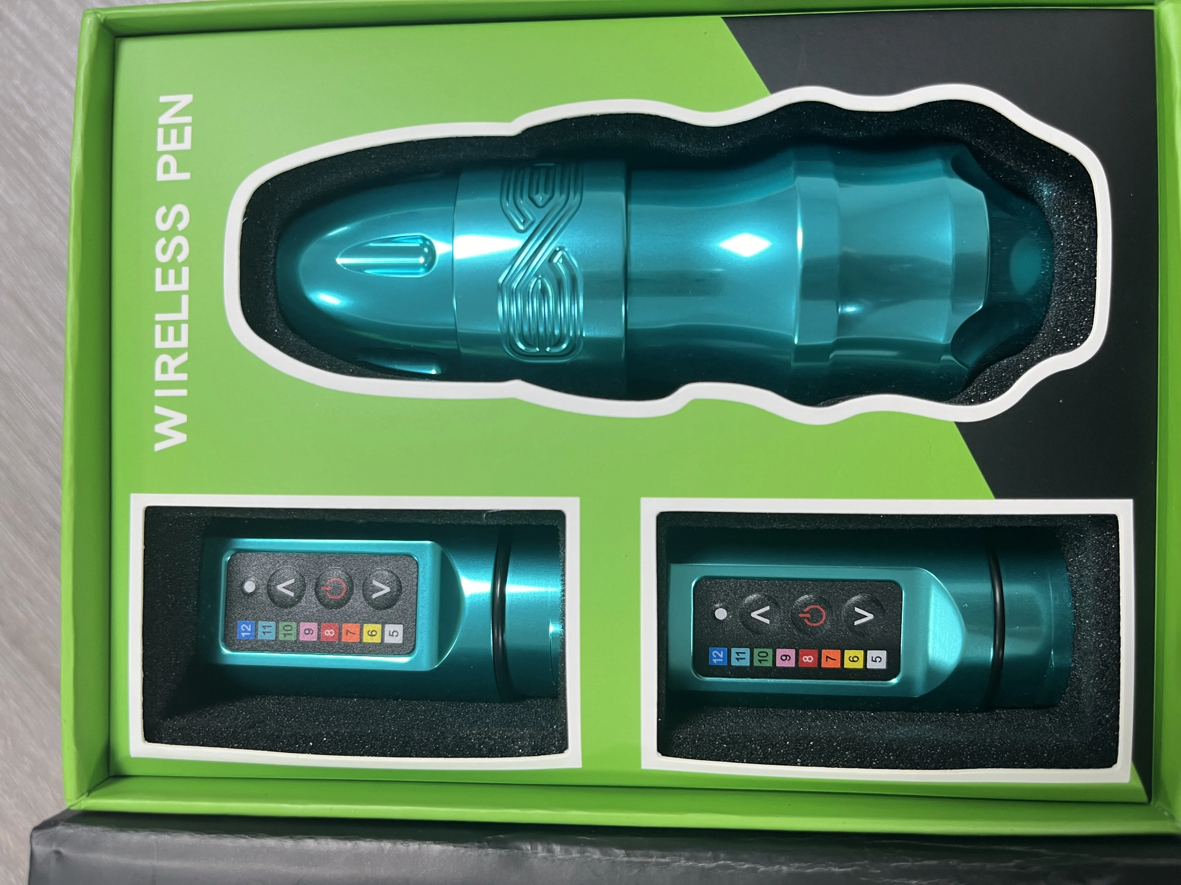 2400MAH 2 IN 1 Wireless Tattoo Pen Kit Liner Shader Coreless Motor