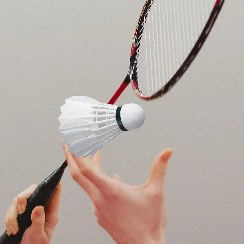 Badminton Shuttlecock Ball Sports Tool Durable Foam Head Soft Texture Badminton Racket Duck Feather 3Pcs