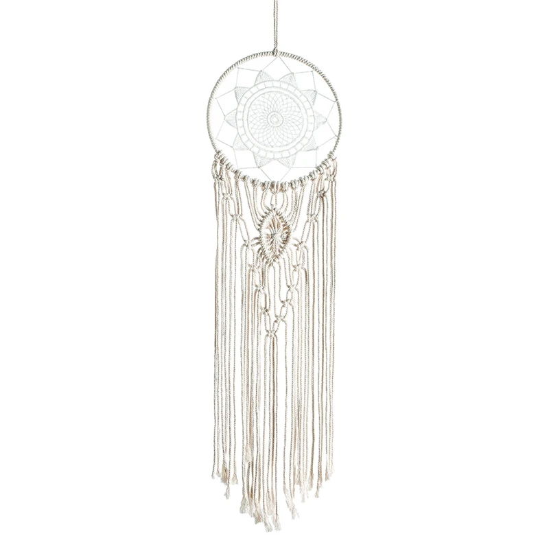 

Macrame Dream Catcher Wall Decor Handmade Bohemian Home Decor Tassel Wall Hangings Wedding Ornament