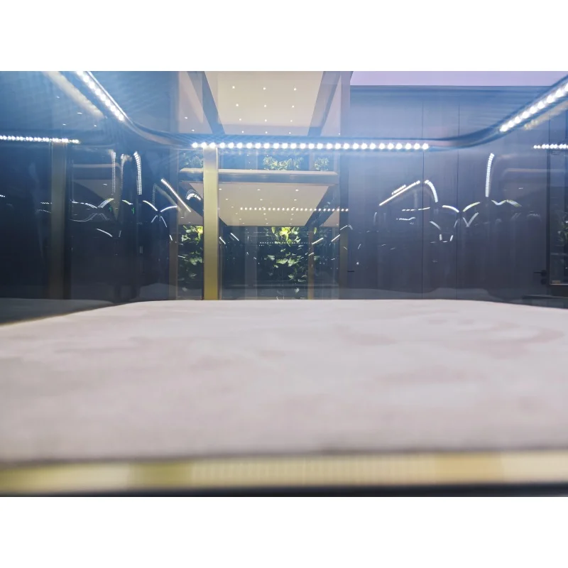 커스텀. allpower LED 스트립이 있는 고급 강화 유리 쥬얼리 디스플레이, 쇼케이스 캐비닛