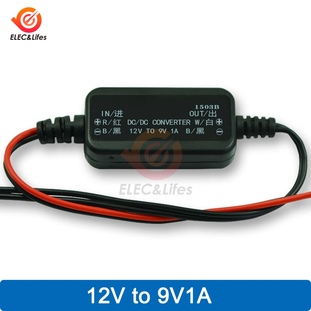 Waterproof 12V to 5V/9V DC Step Down Converter with Auto Protection and LED Current Stabilizer