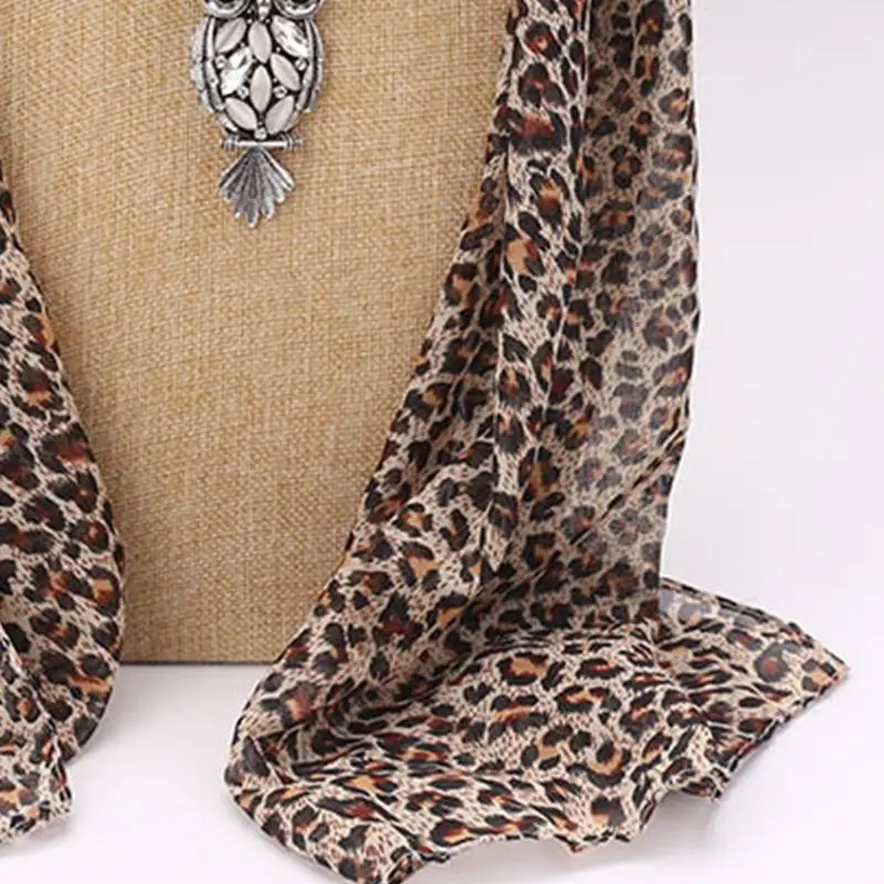 

Fashion Brand New Women Long Leopard Lady Scarf Necklace Pendant Jewelry