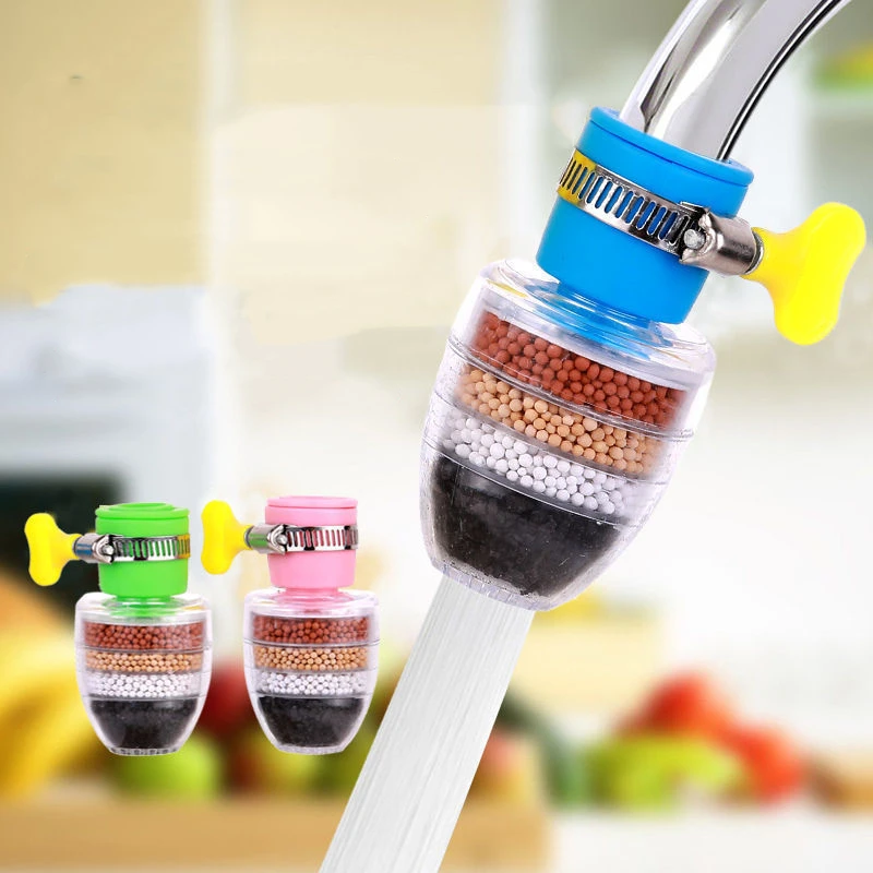 Water Purifier Faucet 6-layers Water Filter Tap Purifier Medical Stone Coconut Charcoal Nozzle for Faucet Kitchen Accesories Mixer Aerator Bathroom, faucet aerator, water purifier filter, water purifier faucet