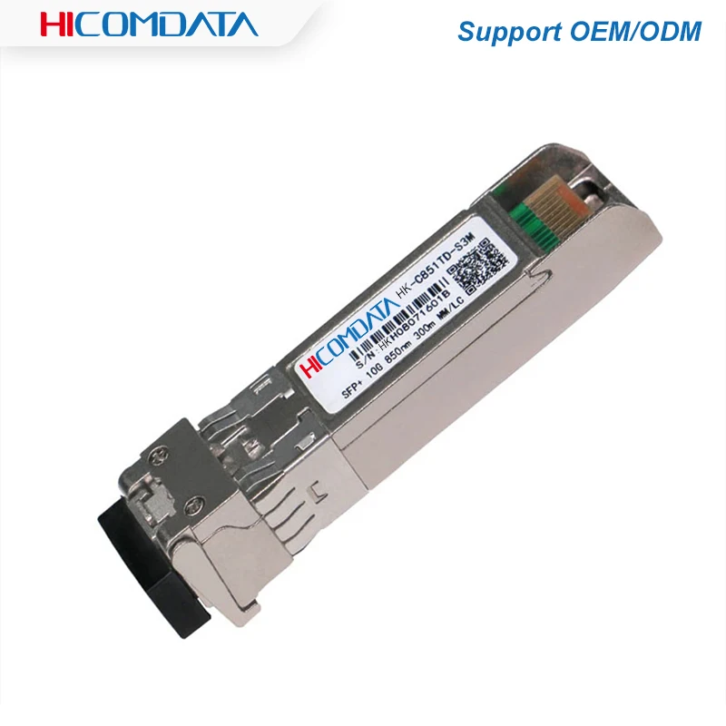 10G SFP+ Duplex LC SFP Multi-Mode Fiber Optic Transceiver 850nm 300m SFP SR with Cisco/Mikrotik/Huawei Switch Full Compatible