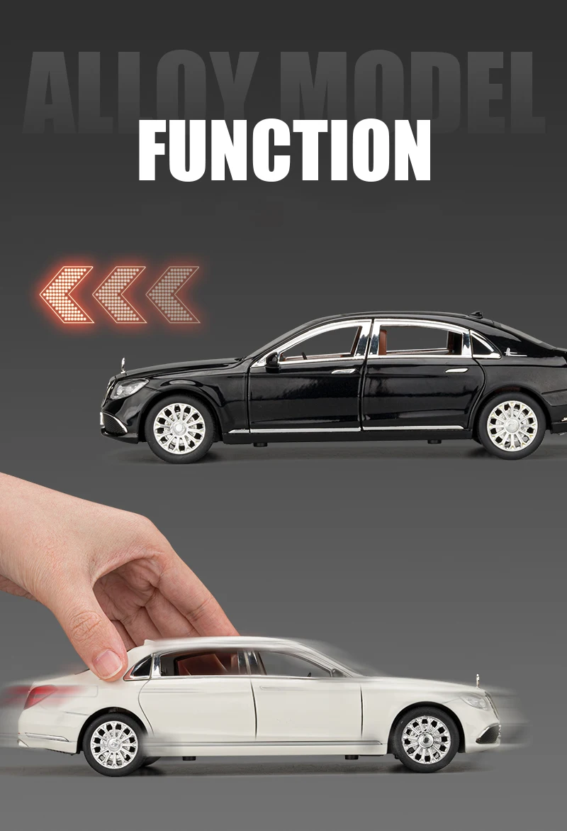 1:24 Alloy Diecasts Classic Car Model Toy Starlight Headliner Sound Light Vehicle Model Car For Children Gift Collection 13 1:24 Alloy Diecasts Classic Car Model Toy Starlight Headliner Sound Light Vehicle Model Car For Children Gift Collection