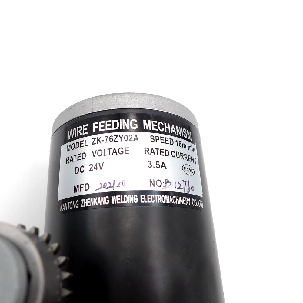 76ZY-02A 80W Mig Wire Feed Welder Motor Machine DC24 0.8-1.0mm 2.0-18m/Min 1PK 3