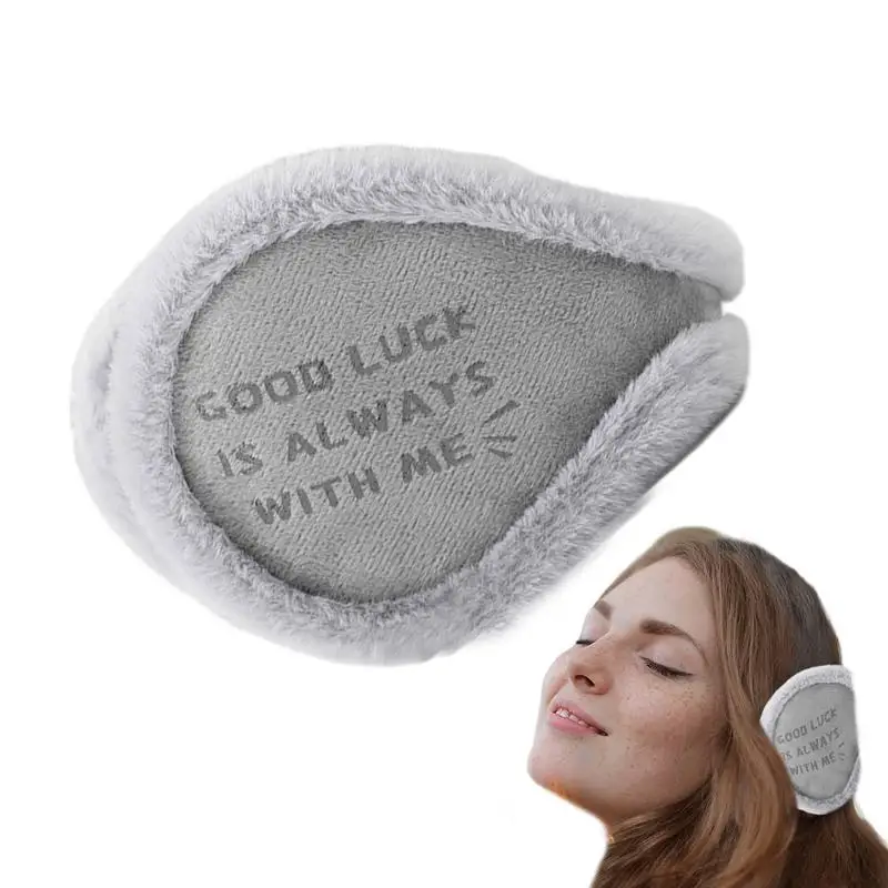 

Наушники для зимы, складные и регулируемые наушники для зимы, уличные пушистые наушники, зимние наушники для покупок