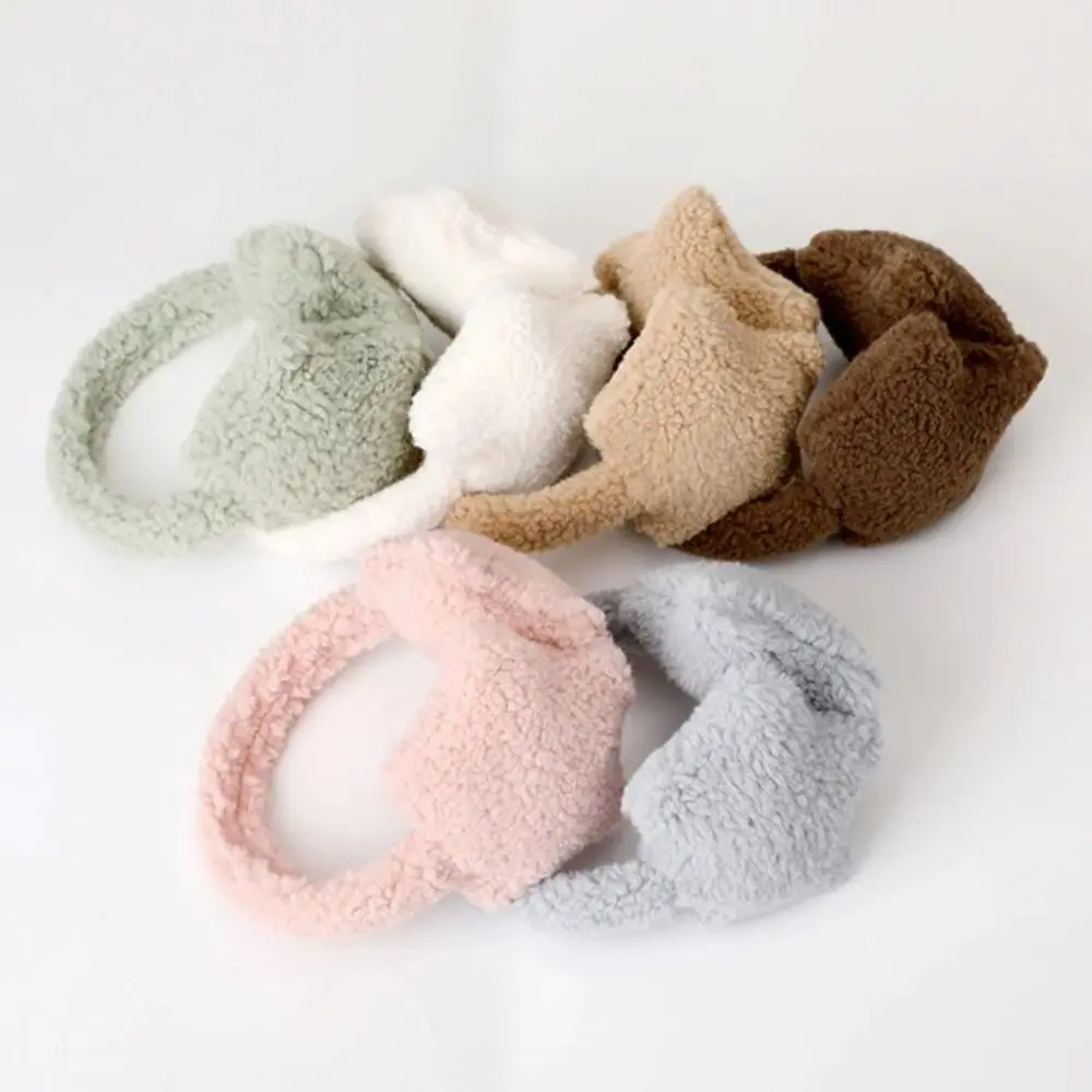 2025 Warm Earmuff Solid Color Fluffy Earflap Soft Stars Shape Earplugs