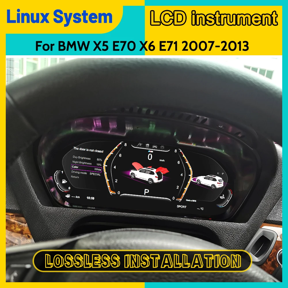 12.3 Inch For BMW X5 E70 X6 E71 20072013 Speed Meter Car LCD Digital