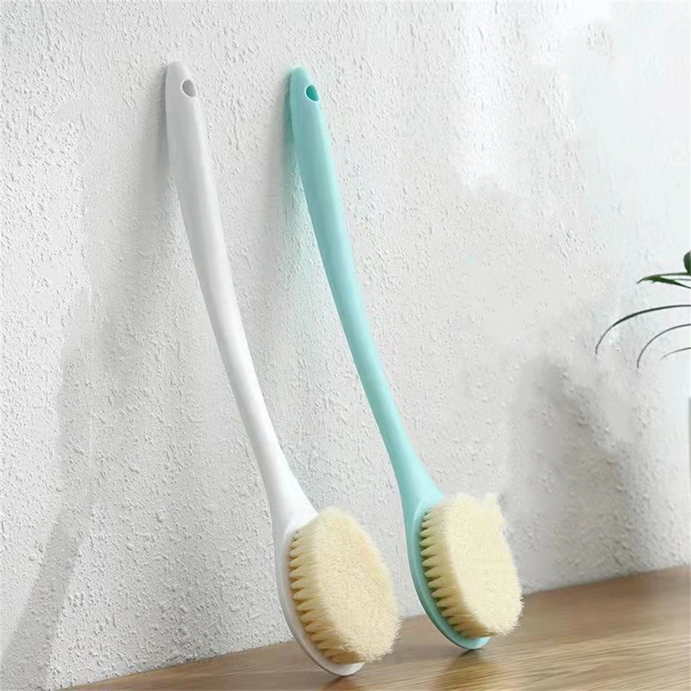 2024 Bath Brush Body Exfoliating Scrubber Long Handle Body Back Massage Shower SPA Foam Bath Accessories Body Cleansing Brush