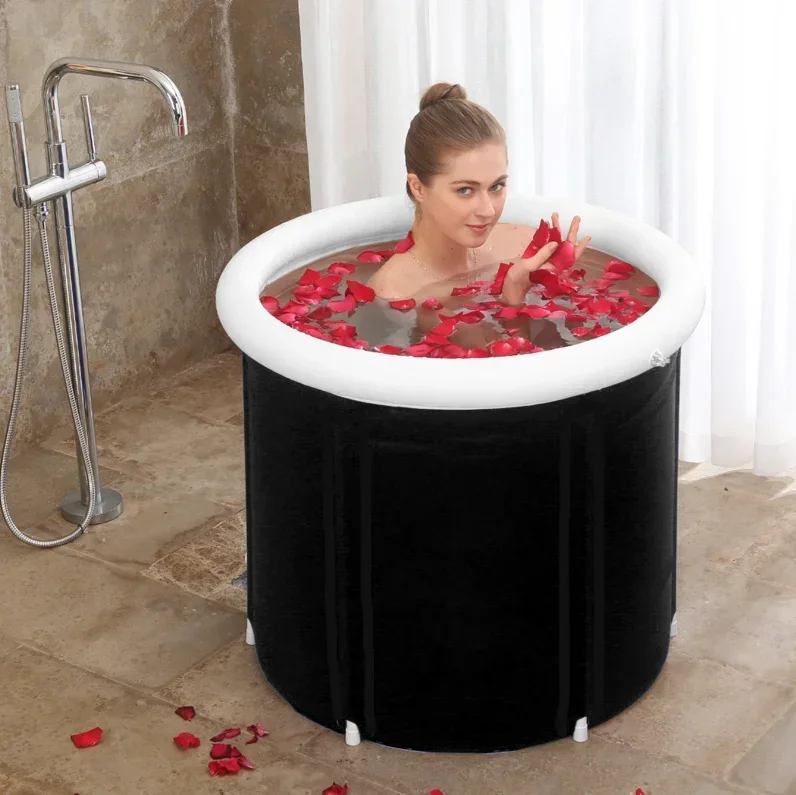 

Inflatable Ice Bath Tub For Recovery Therapy Cold Plunge Portable Bathtub Large PVC Ice Tub With Chiller