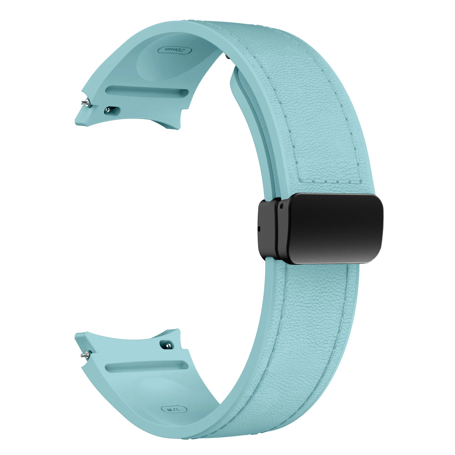Premium Leather-Silicone Sport Band Bracelet - Universal Fit