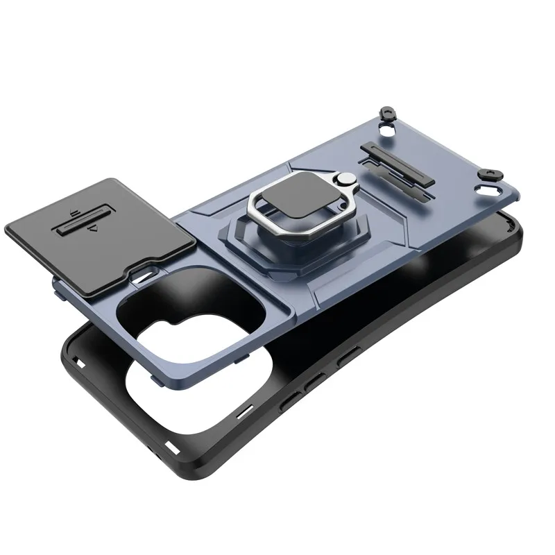 Enhanced Phone Case with Slide Camera Protector & Holder