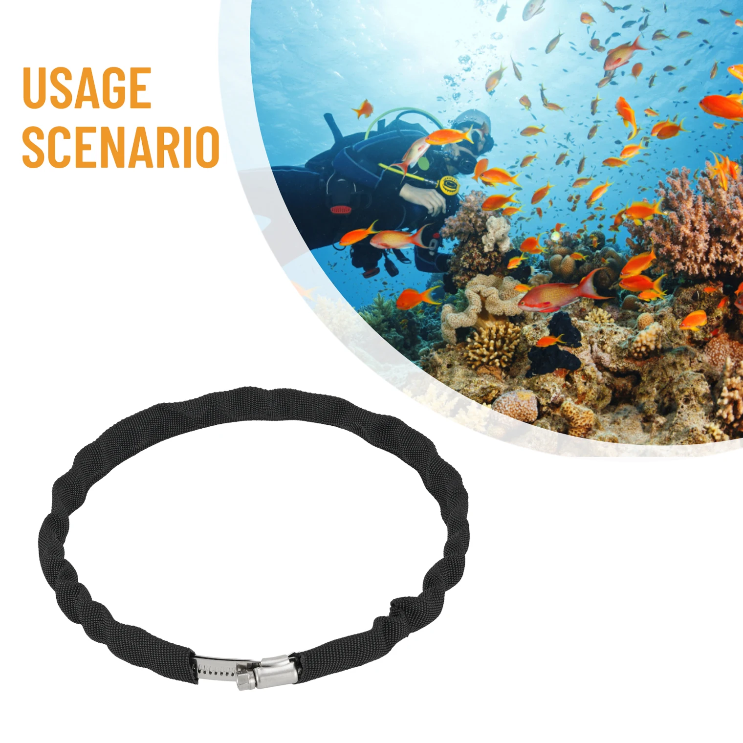 

Retainer Band Rubber Multipurpose Diving Tank Cylinder Strap For 6L 12L Tank Elastic Decompression Bottle Gas Collar Bandage
