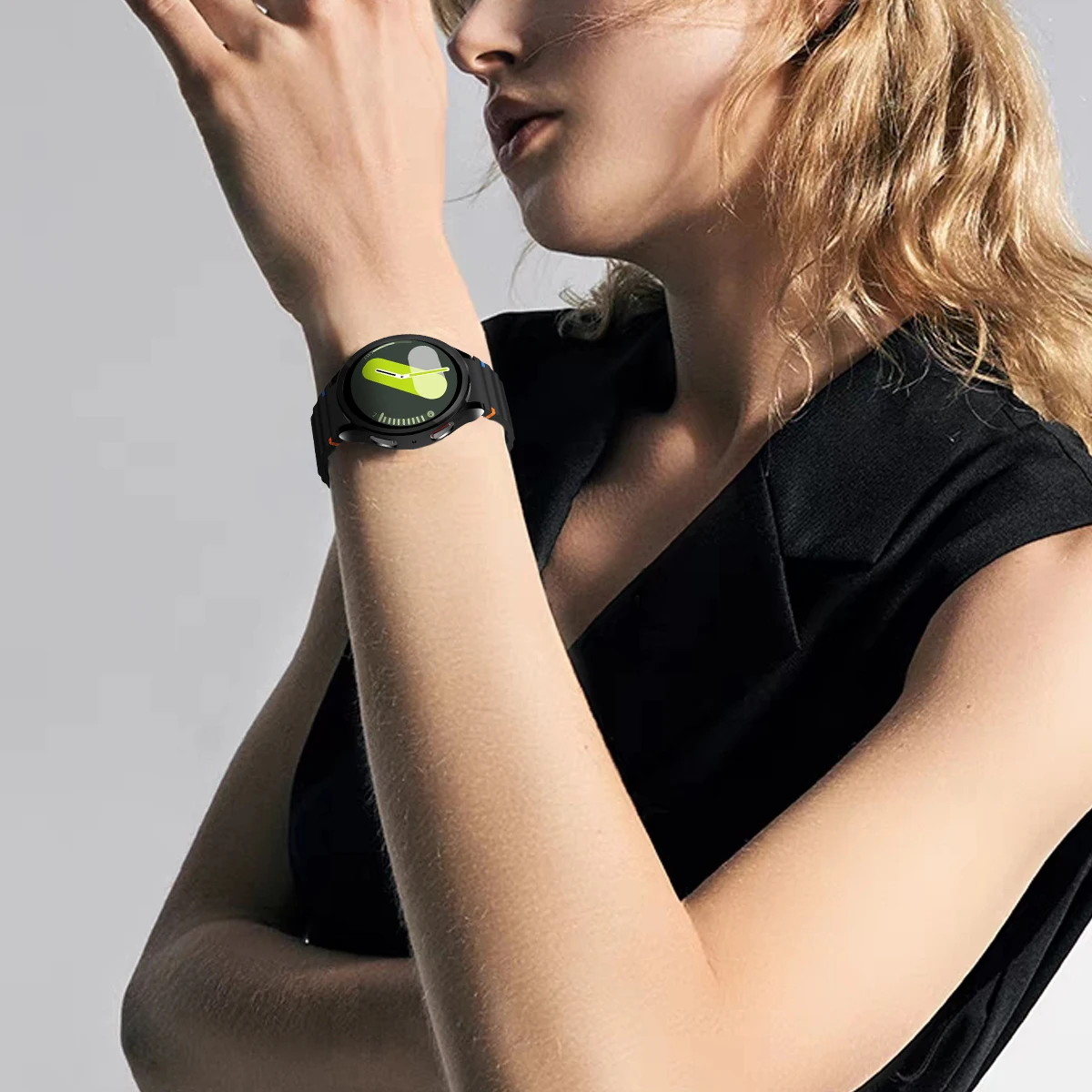 Sports Strap with Soft Silicone Bracelet and TPU Protective Cover