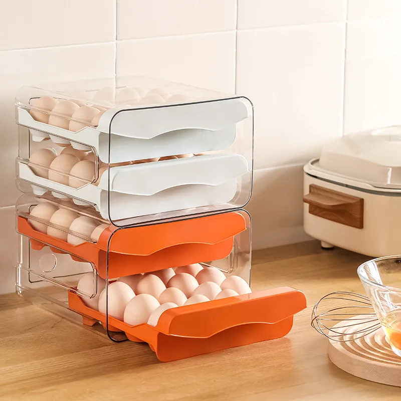 https://ae01.alicdn.com/kf/Sbc090175e848459ea5e87c50b105481eG/Refrigerator-Egg-Storage-Organizer-Egg-Holder-for-Fridger-2-Layer-Drawer-Type-Stackable-Storage-Bins-Clear.jpg