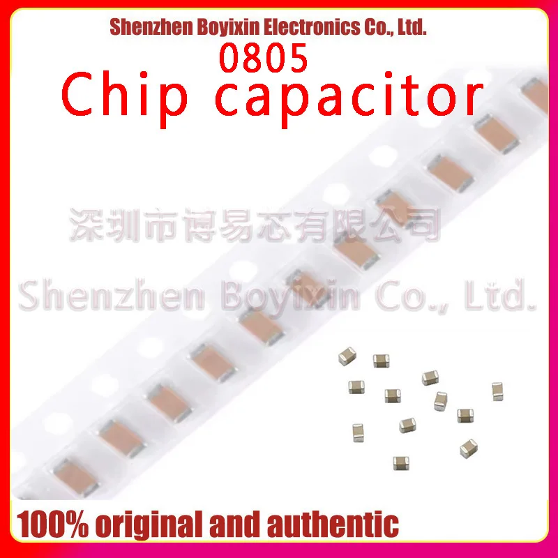 100Pcs 0805  ceramic capacitors 10pF 100uF 100pF 1nF 10nF 15nF 100nF 0.1uF 1uF 2.2uF 4.7uF 10uF 47uF Various models