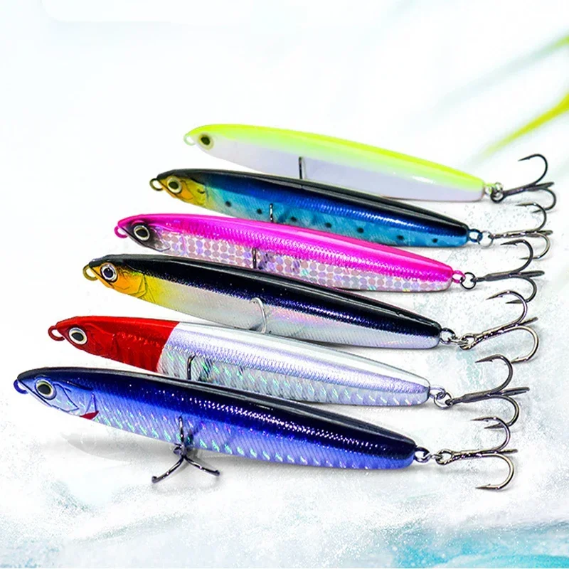 

2pcs Pencil Sinking Fishing Lure Weights 10-16g Bass Fishing Tackle Fishing Accessories Saltwater Lures Fish Bait Trolling Lure