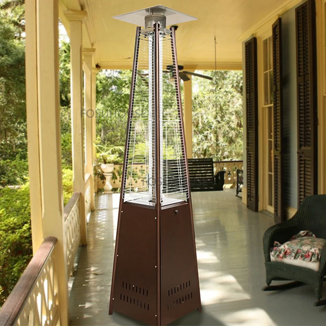 Modern Rozsdamentes Acél Fűtők Kerti Ellátáshoz Kültéri Nagy Fűtés Könnyű Luxus Kereskedelmi Éttermi Torony Típusú Fűtőberendezések - Image 4