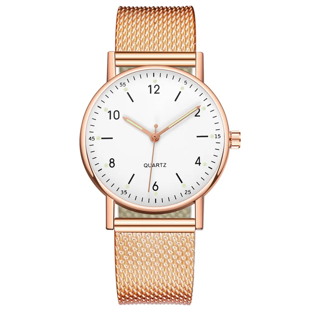 

Women's High-end Quartz Watch Stainless Steel Luminous Dial Casual Fashion Versatile Classic Temperament Urban Womens Wristwatch