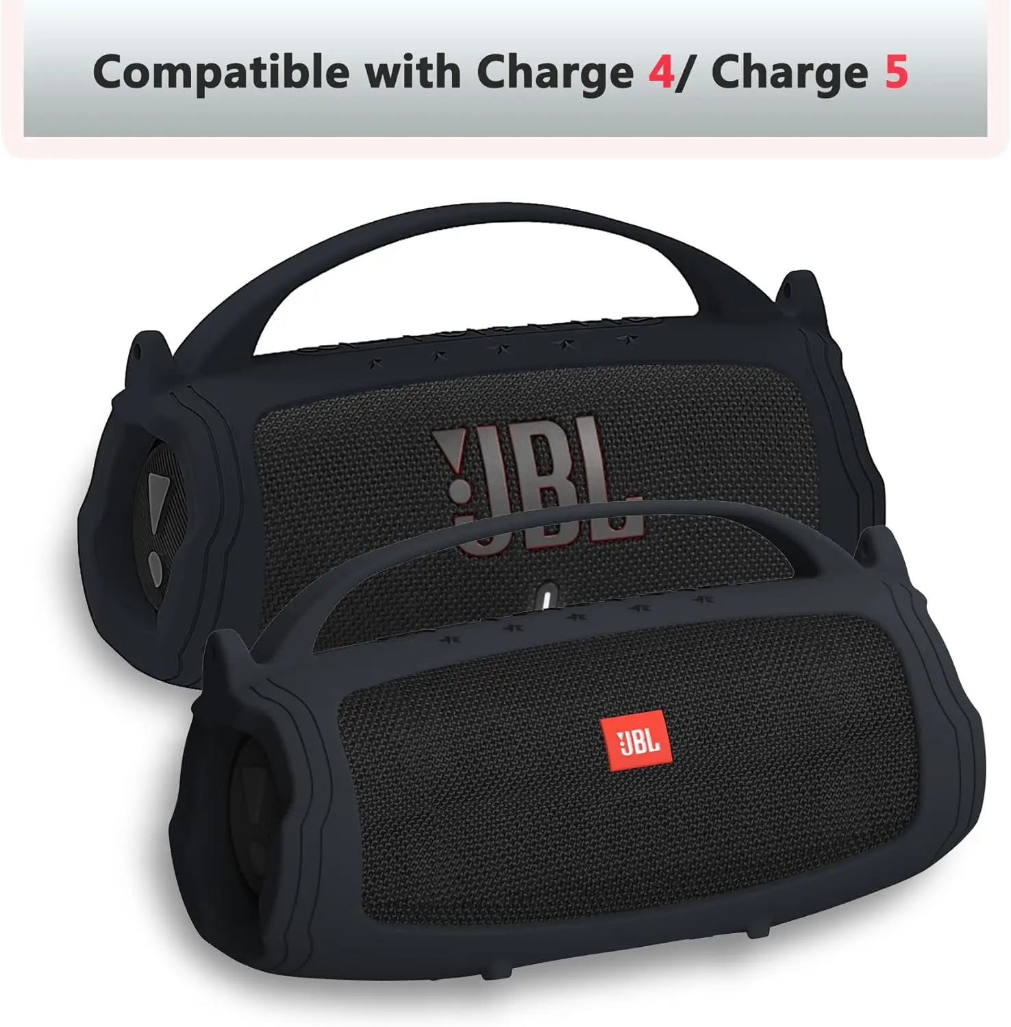 Description Picture 5 of itemSilicone Handle Cover and Travel Hard Case Accessories for JBL Charge 4 / Charge 5 Portable Bluetooth Speaker