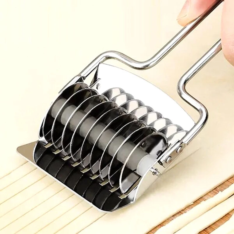 Stainless Steel Manual Spaghett Cutter Pasta Machine DIY Dough Noodles Maker Ginger Garlic Roll Crusher Kitchen Cooking Gadgets