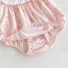 22281-1 Baby Short Sleeve Clothes 2024 Summer New Baby Girl's One Piece Clothes 100 Days Princess Climbing Clothes 4