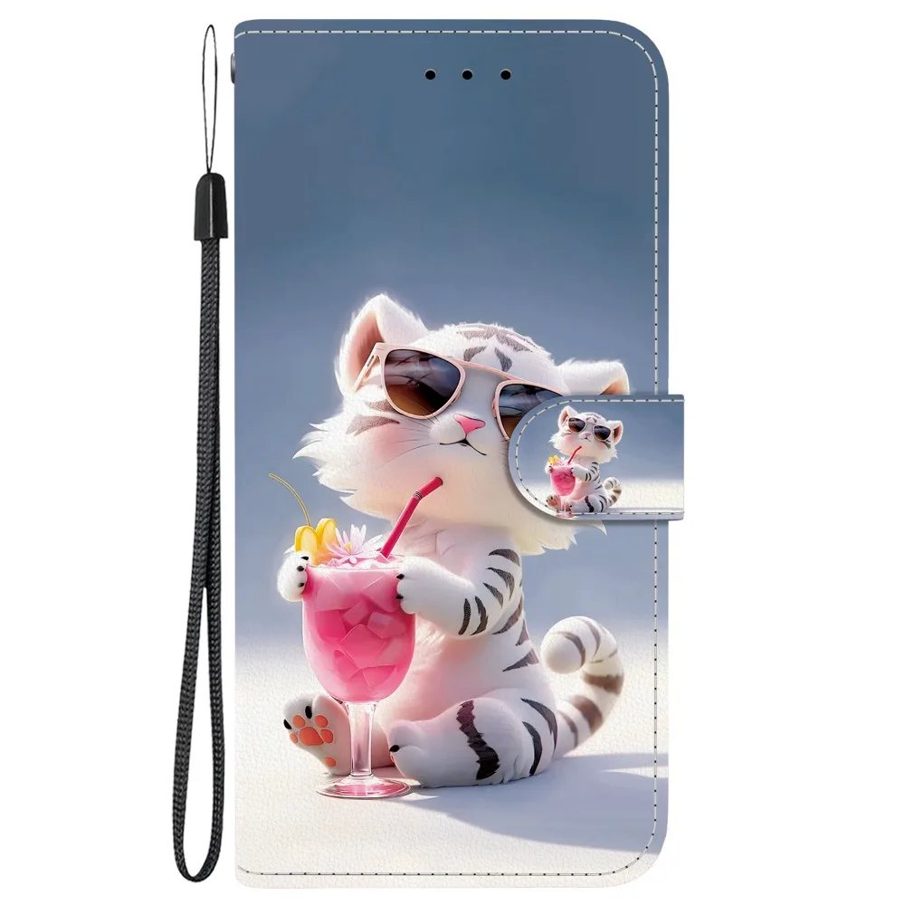 Patterned Leather Wallet Flip Case - Premium Phone Protection and Stylish Design