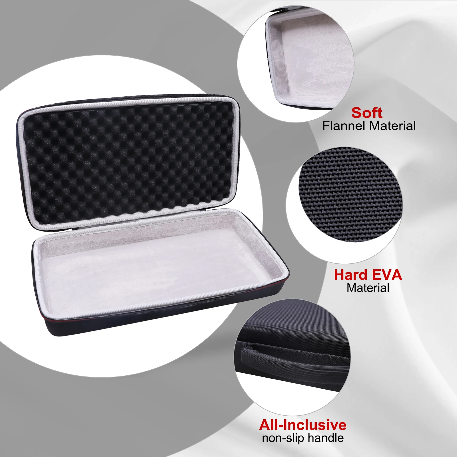 LTGEM eva Hard Case For MAudio Oxygen Pro Mini 32 Key MIDI Keyboard Controller Storage Bag dj controller case