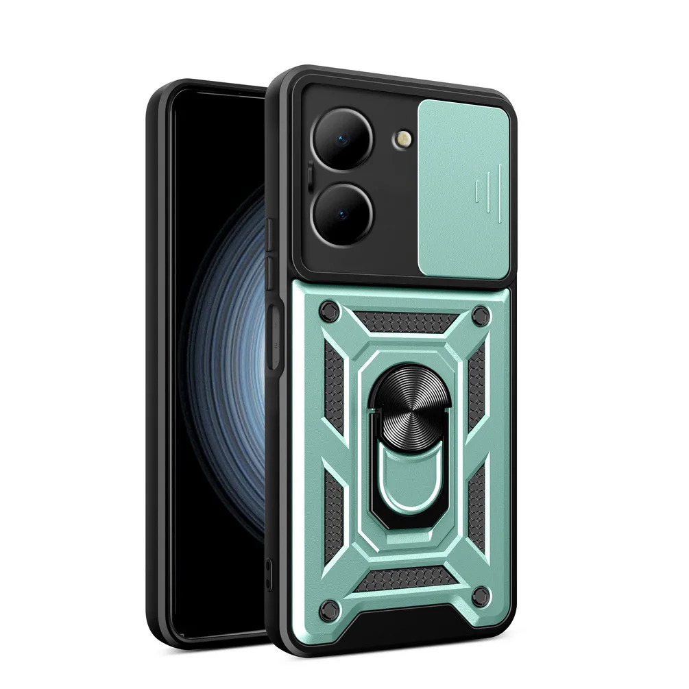 Enhanced Protective Camera Case with Hybrid Ring Back Cover