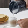 Electric Milk Frother Automatic Stainless Steel Milk Foam Maker Hot and Cold 36db Silent Operation Milk Heating Bubbler Foy Home 3
