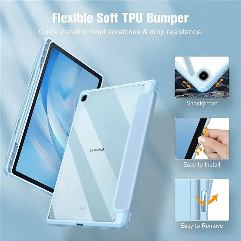 Shockproof Tablet Case with S Pen Holder - Galaxy Tab S6 Lite Compatible