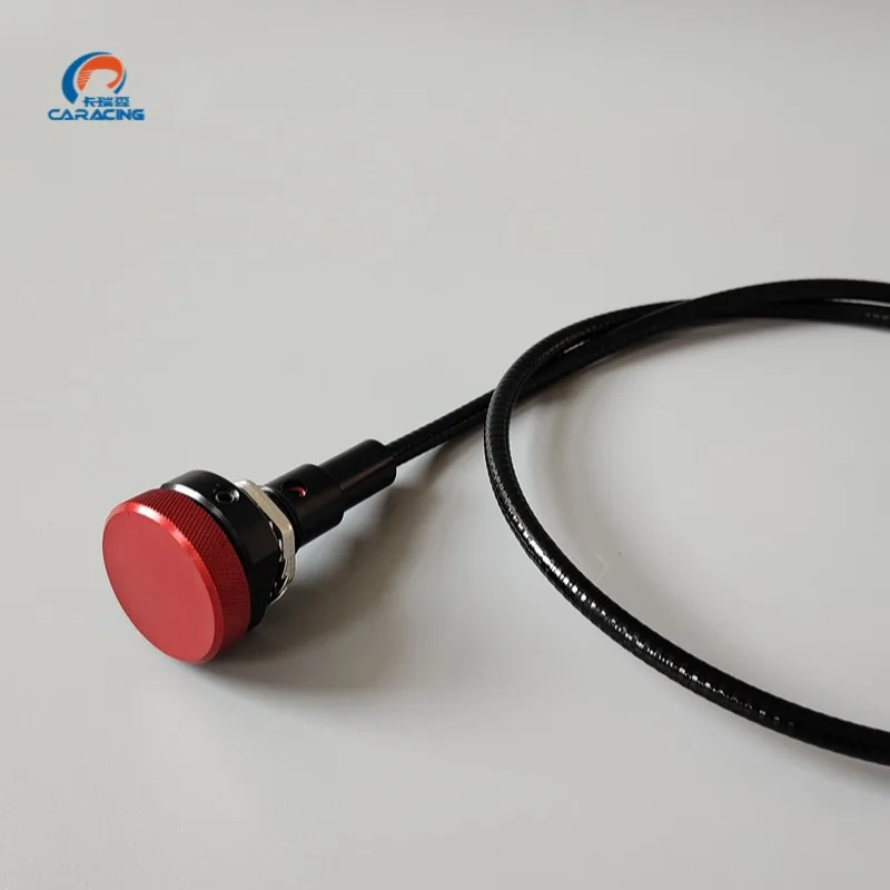 CRS Car Accessories Remote Cable Knob Adjuster Length 1m 1.2m 1.5m for Brake Pedal Box