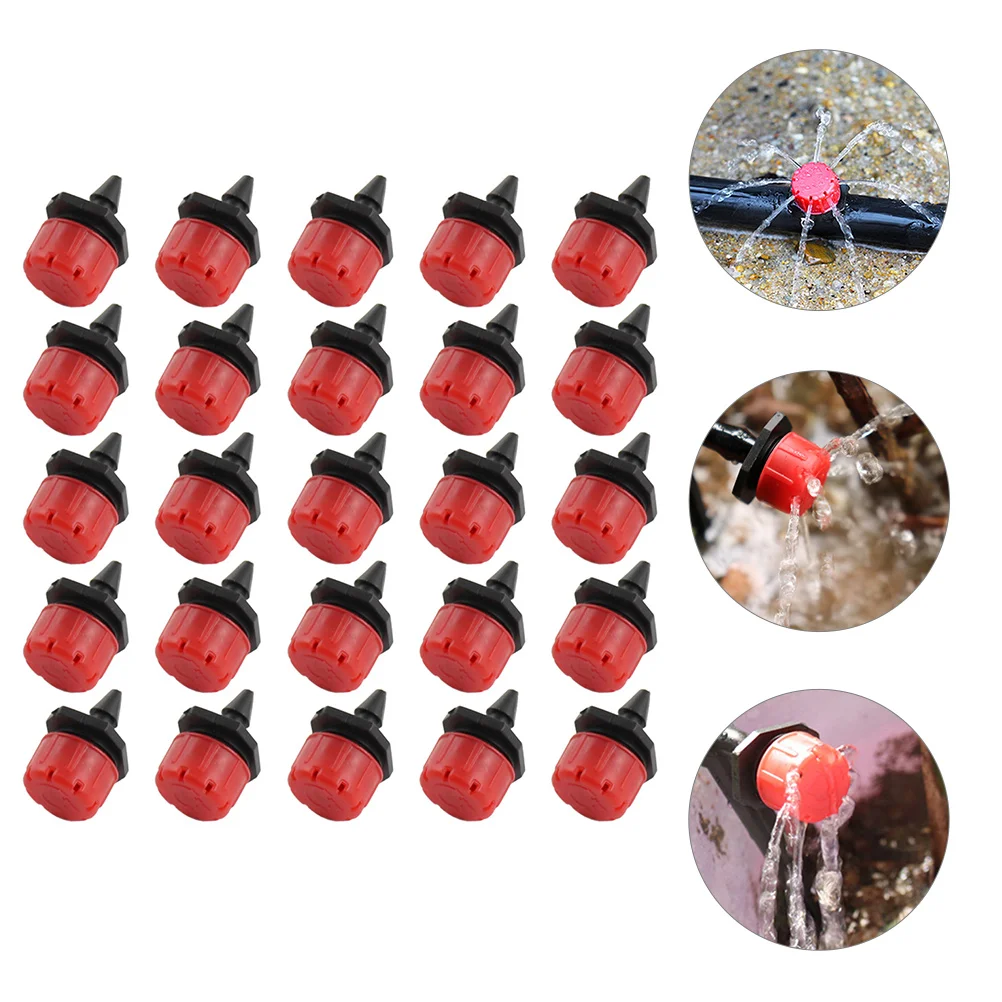 

200 Pcs Drip Irrigation Dripper Spot Watering Emitter Launcher Pressure Compensating Drippers Nozzle