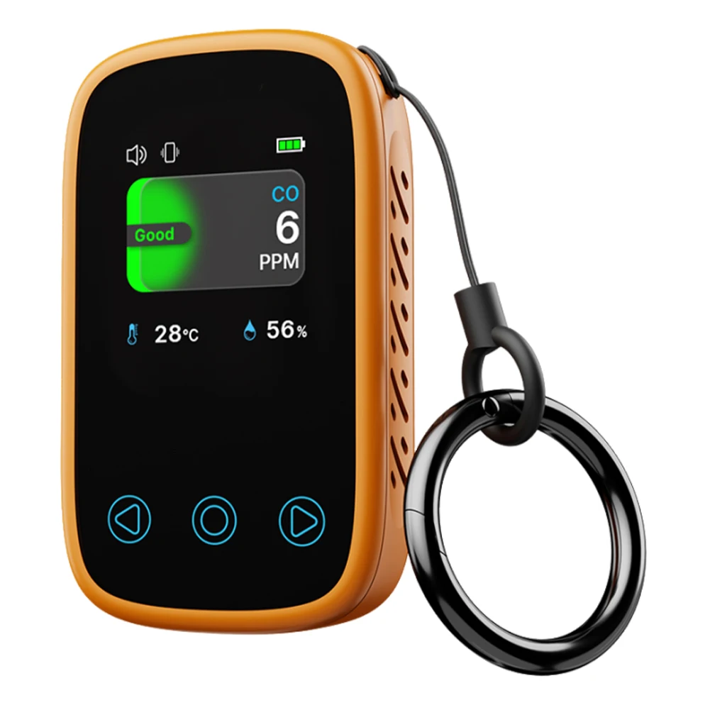 3 in 1 Air Quality Tester Auto Brightness Portable CO Monitor Digital Display Type-C Rechargeable for Home Outdoor Garage Travel