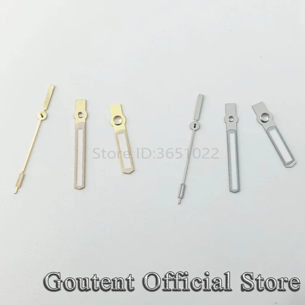 Goutent Silver Golden Watch Hands Green luminous Fit For ETA2824 2836 NH35 NH36 Miyota 8215 821A 8200 8205 DG2813 3804 Movement