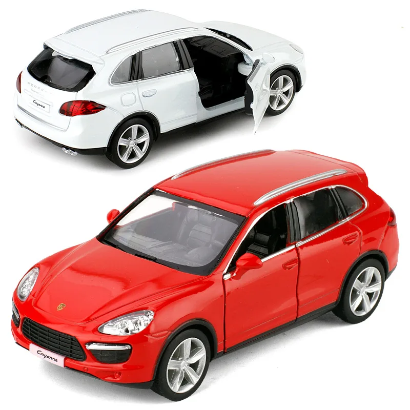 1/36 Porsche Cayenne SUV Toy Car Model For Children 5'' RMZ CiTY Diecast Sport Miniature Pull Back Collection Gift For Kid Boy 2