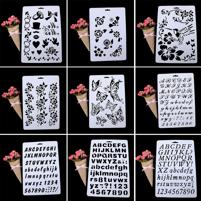

Layering Stencils Album Scrapbooking Drawing Painting Template Paper DIY Mould Drop Shipping