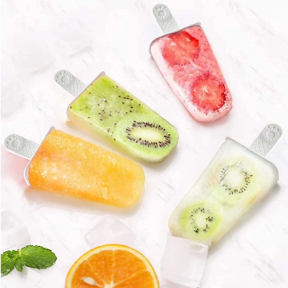 Silicone Popsicle Mold Set - Reusable, BPA-Free, Easy-Release Ice Pop Makers (6 Pieces)