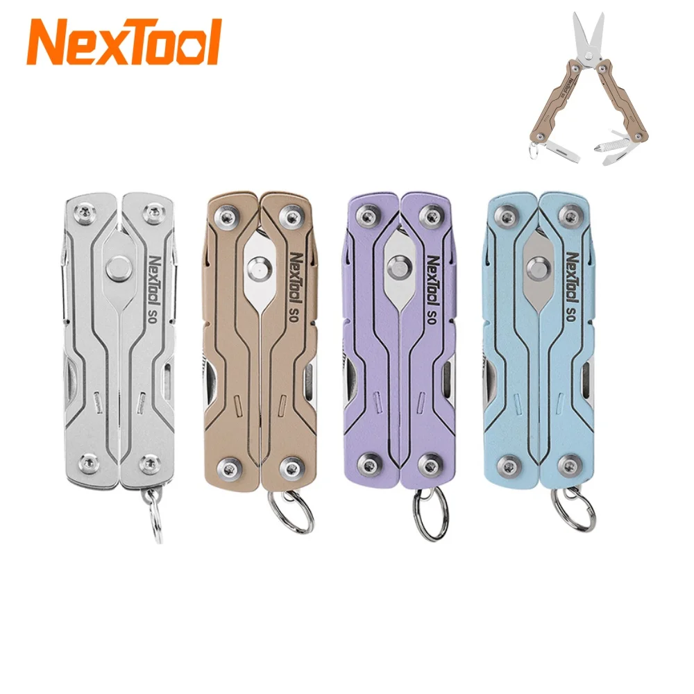 NexTool 8 In 1 미니 세일러 가위 S0 스크루드라이버 가위 마이크로 멀티..