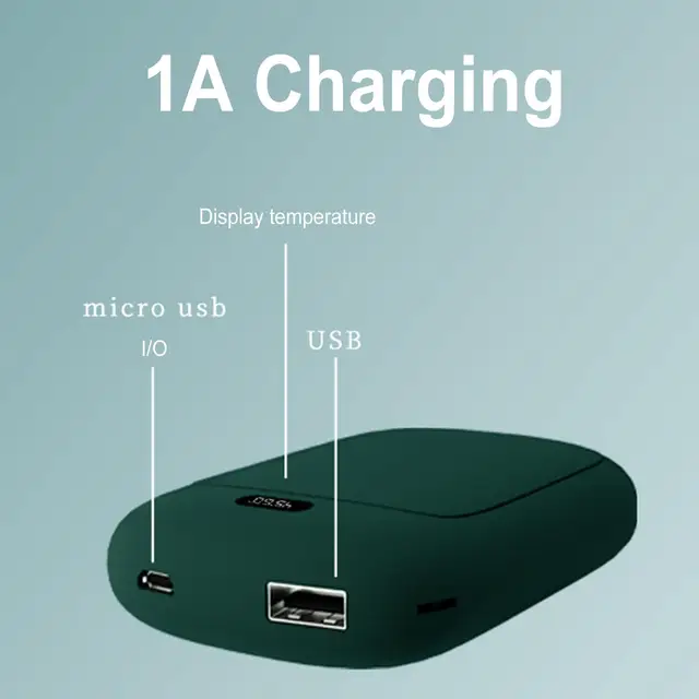 Usb Újratölthető Hordozható Mini Kézzel Melegebb Zseb Mobilteljesítmény Téli Kezek Kétoldalas Gyors Fűtés 2 In1 - Image 4
