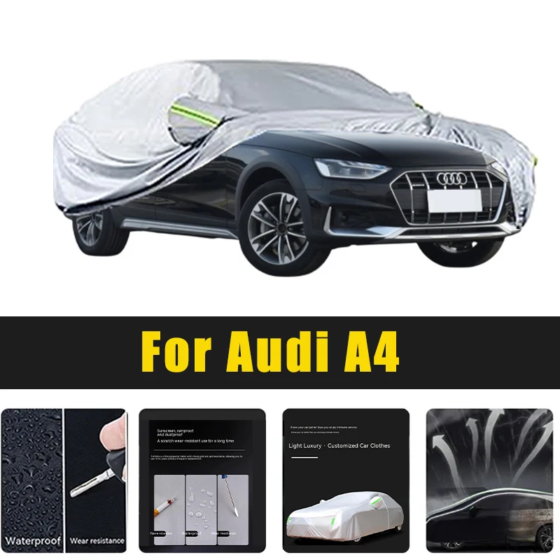 

Full Car Covers Outdoor Sun UV Protection Dust Rain Snow Oxford cover Protective For Audi A4 Accessories
