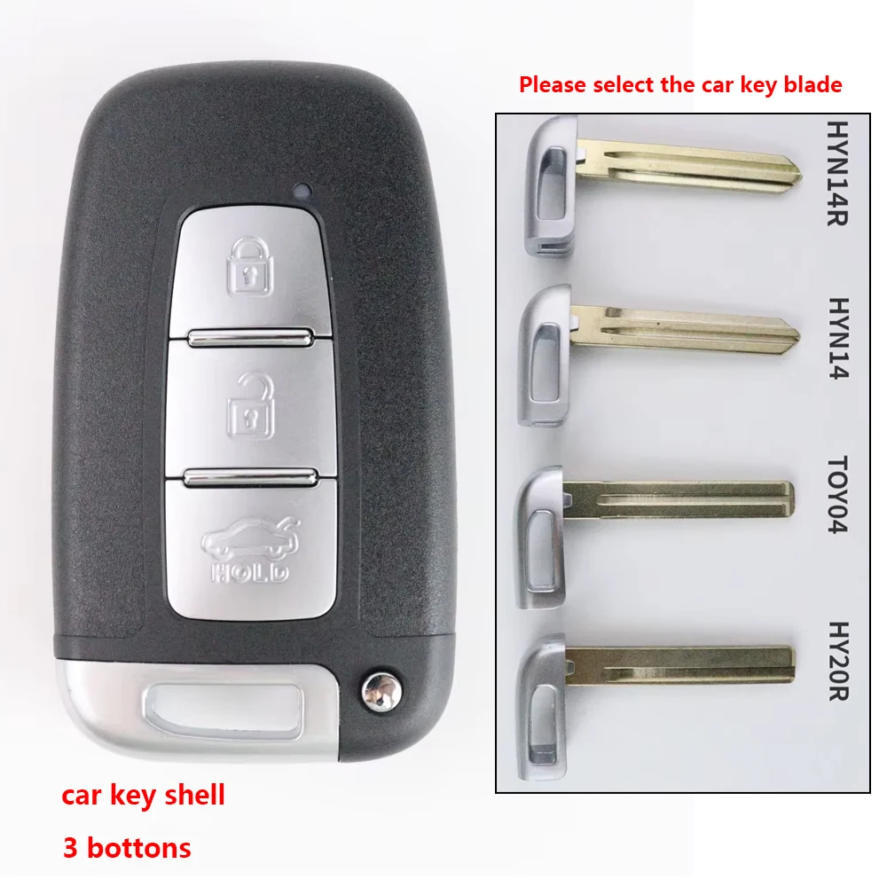 Premium Car Key Case Shell Housing for Kia and Hyundai Vehicles