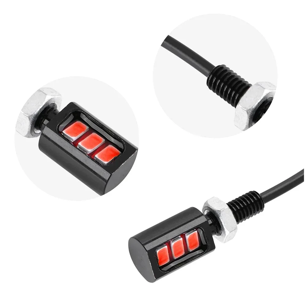 Replacement License Plate Light Lamp Bulbs 3LED Accessories Aluminum Car Yellow/Red/Blue Energy Saving 2pcs