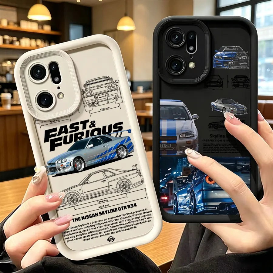 High-Speed Racing Car Case with Gradient Design