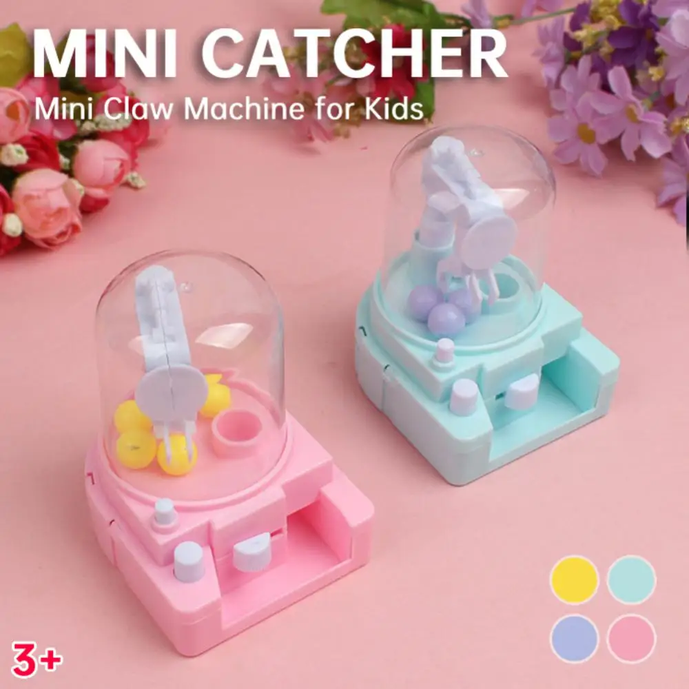 Mini Claw Machine 4 Tiny Stuff Capsule Toy Dinosaur Catcher Interactive Toys For Children Stress Relief Grabbing Machine Gifts