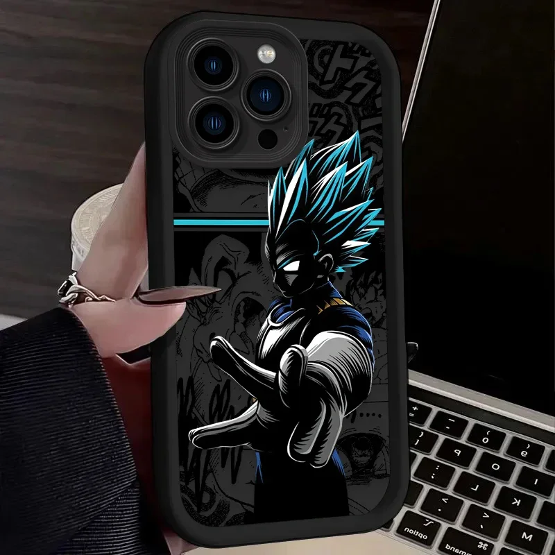 thumbnail image 1 of Funda de teléfono de Anime Cool Man DBZ, carcasa de silicona mate suave a prueba de golpes para iPhone 11, 12, 13, 14, 15 Pro Max, XS, X, XR, 8, 7, 6S Plus, SE 2020, 1 of 5