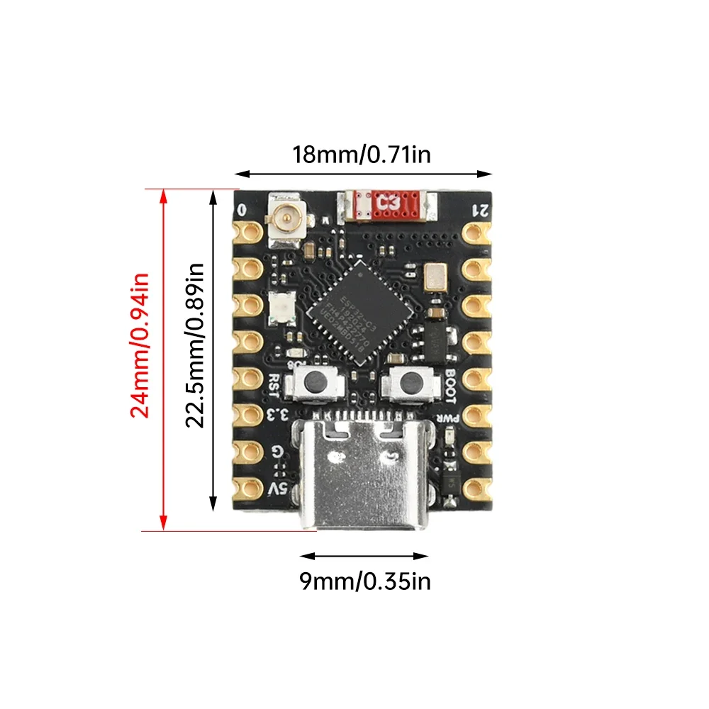 รูปสินค้า ESP32-C3 บอร์ดพัฒนา WiFi Bluetooth ขนาดเล็ก