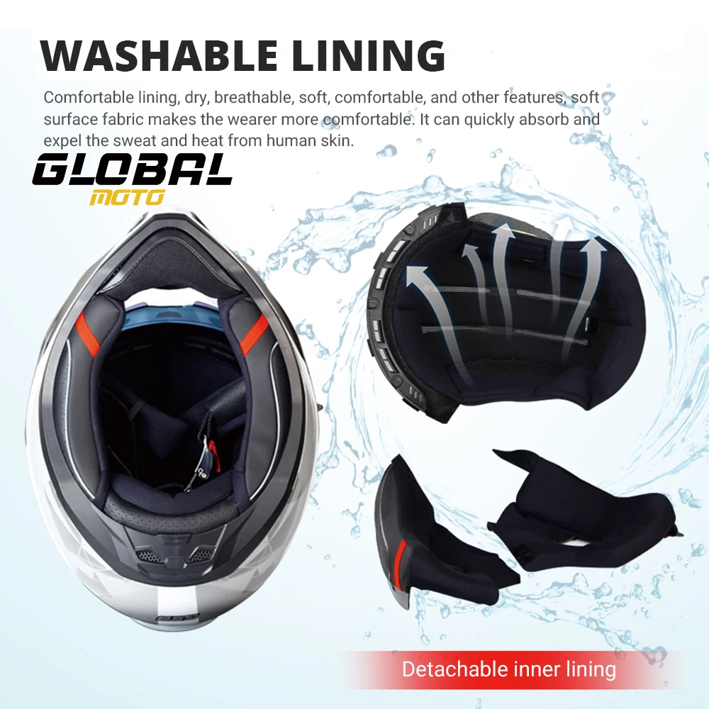 New Motocross Helmet Off-Road Motorcycle Helmet ABS Shell Ventilation Lightweight Unisex Adult Outdoor Sports Gear Hot Sale - Image 5