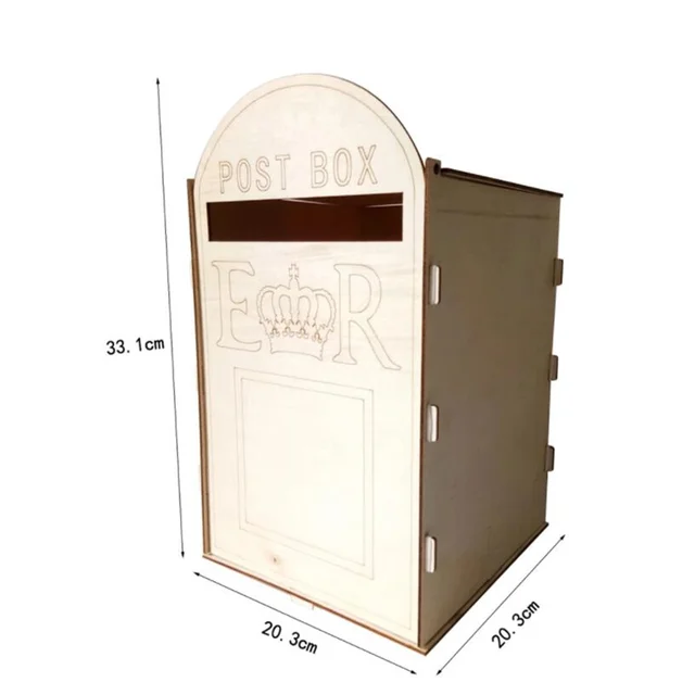 Diy Fa Esküvői Postafiók Ajándékkártya Doboz Malacka Bank Kreatív Születésnapi Party Dekorációs Kellékek - Image 5
